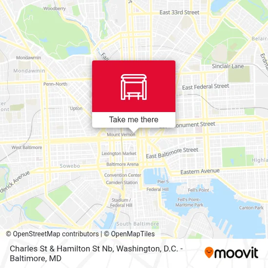 Charles St & Hamilton St Nb map