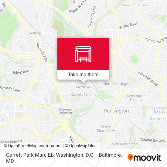 Garrett Park Marc Eb map