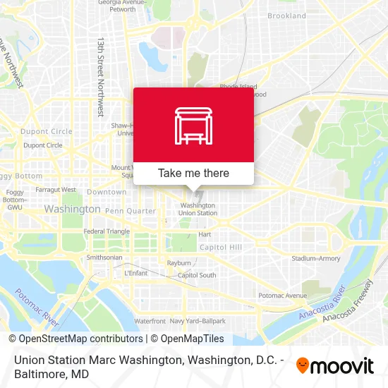 Union Station Marc Washington map