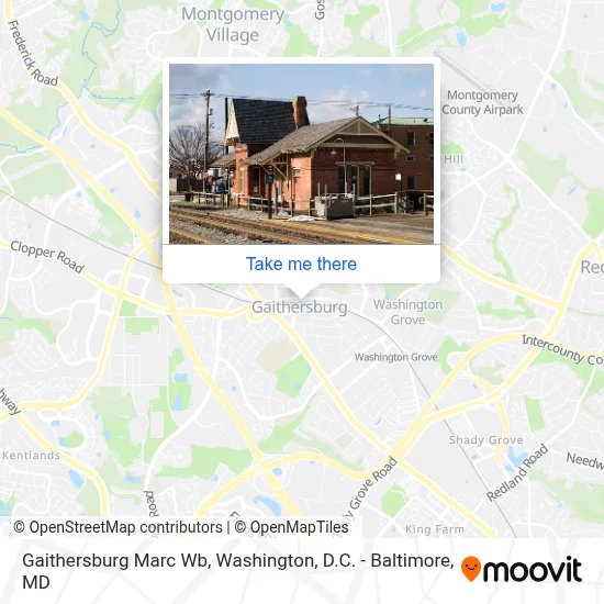 Gaithersburg Marc Wb map