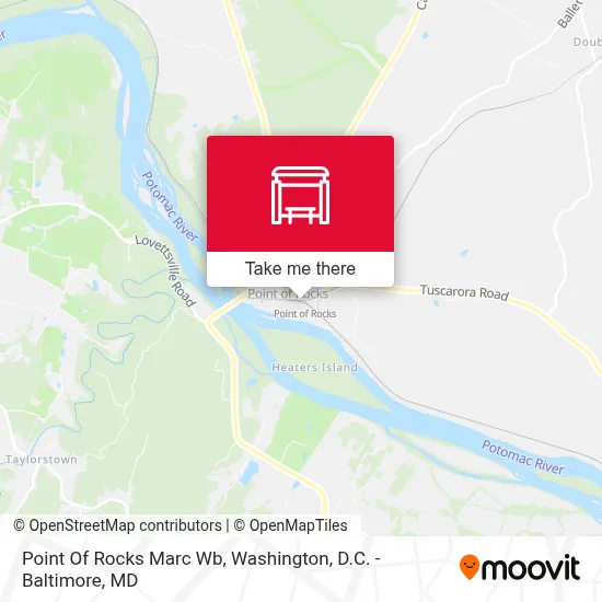 Point Of Rocks Marc Wb map