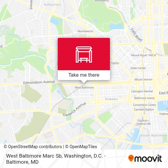 West Baltimore Marc Sb map