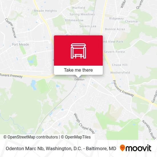 Odenton Marc Nb map