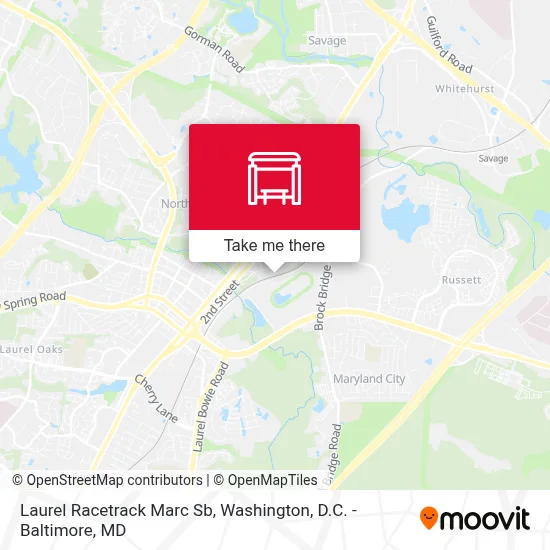 Laurel Racetrack Marc Sb map