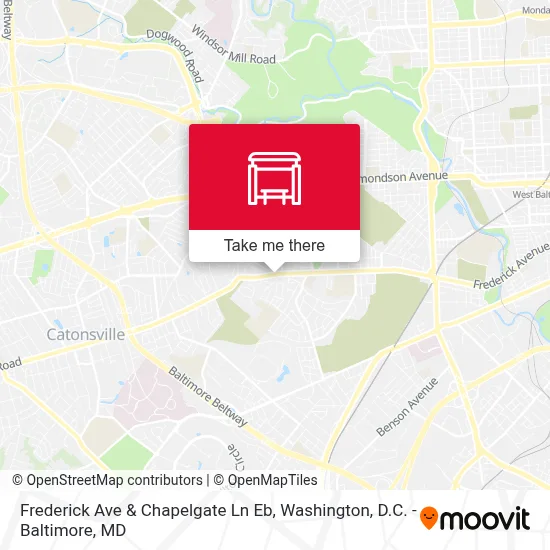 Frederick Ave & Chapelgate Ln Eb map