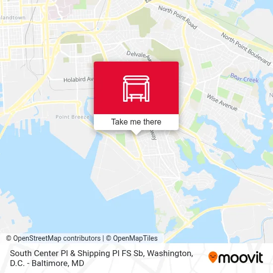 South Center Pl & Shipping Pl FS Sb map