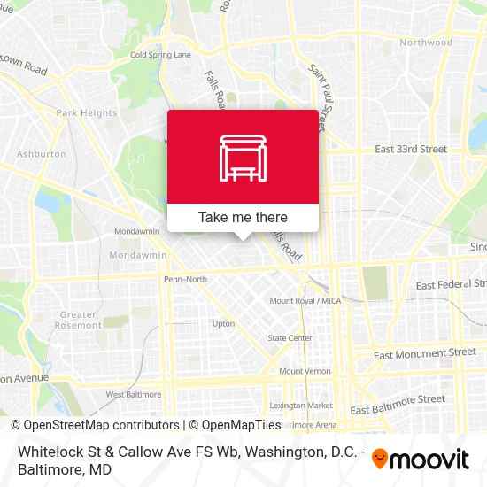 Whitelock St & Callow Ave FS Wb map