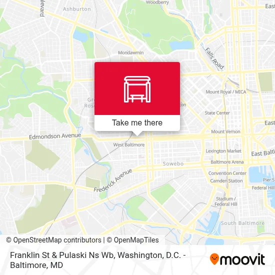 Franklin St & Pulaski Ns Wb map