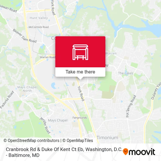 Cranbrook Rd & Duke Of Kent Ct Eb map