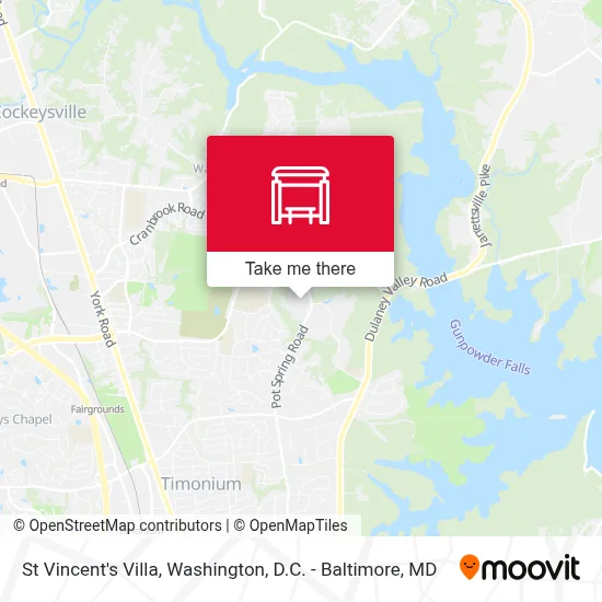 St Vincent's Villa map