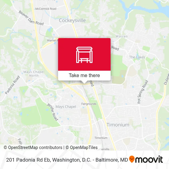 201 Padonia Rd Eb map