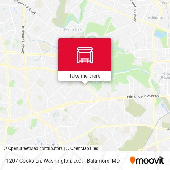 1207 Cooks Ln map