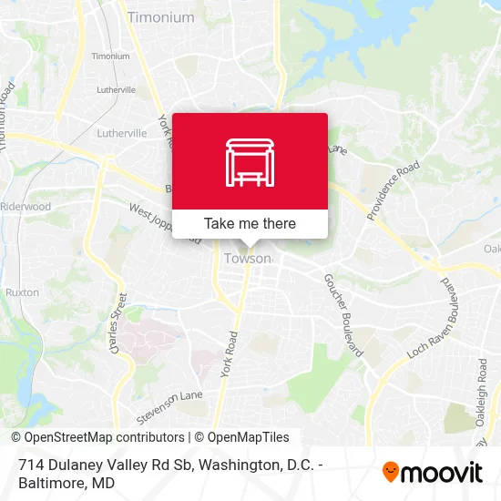 714 Dulaney Valley Rd Sb map