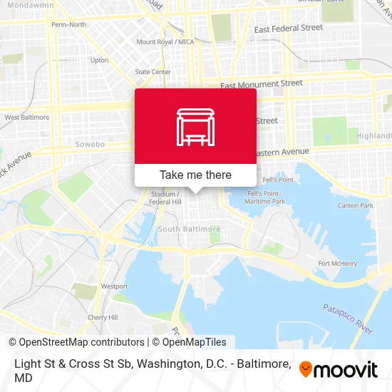 Light St & Cross St Sb map