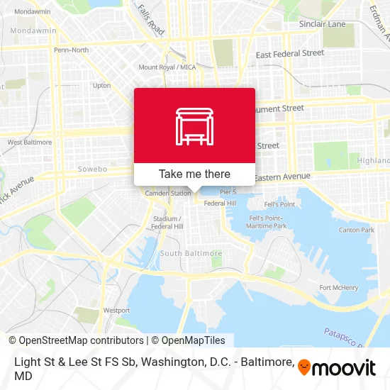 Light St & Lee St FS Sb map