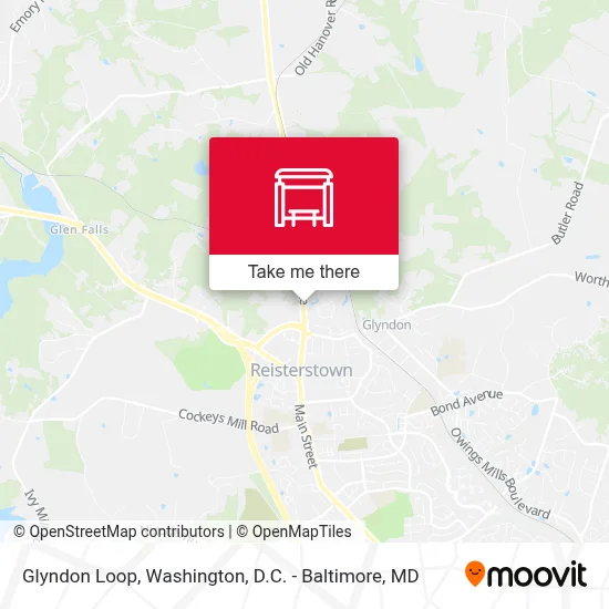 Glyndon Loop map
