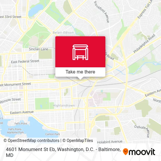 4601 Monument St Eb map