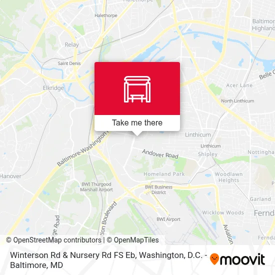 Winterson Rd & Nursery Rd FS Eb map