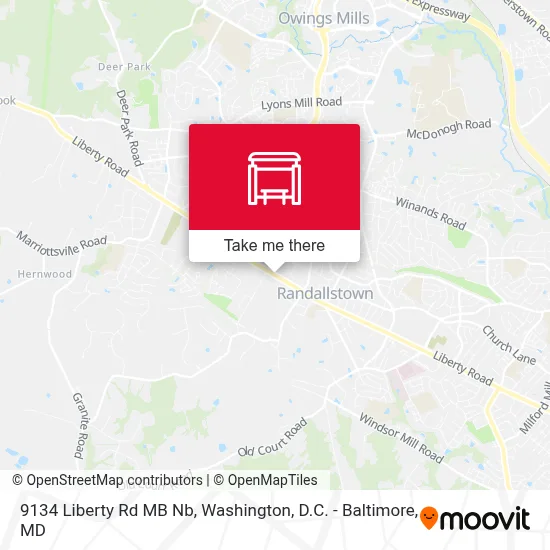 9134 Liberty Rd MB Nb map