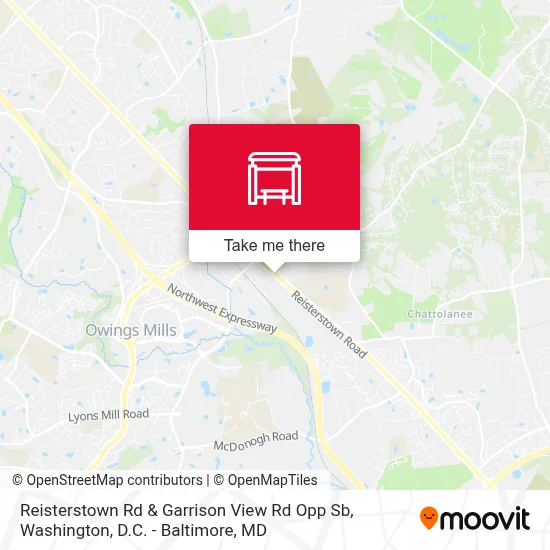 Reisterstown Rd & Garrison View Rd Opp Sb map