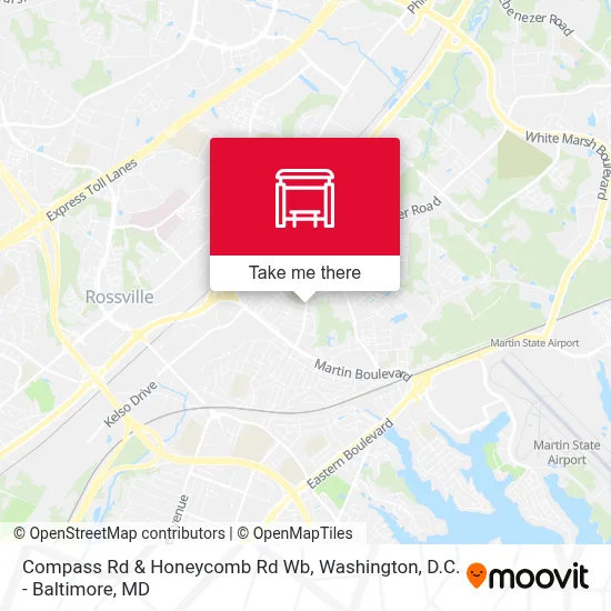 Compass Rd & Honeycomb Rd Wb map