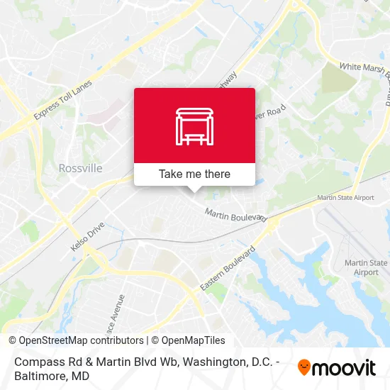 Compass Rd & Martin Blvd Wb map