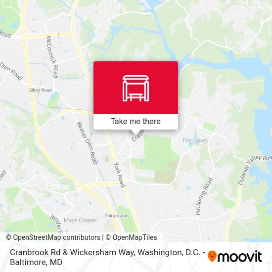 Cranbrook Rd & Wickersham Way map