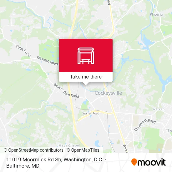 11019 Mcormick Rd Sb map
