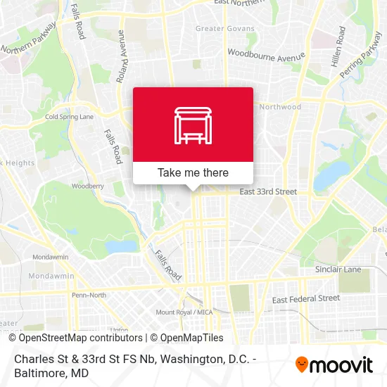 Charles St & 33rd St FS Nb map