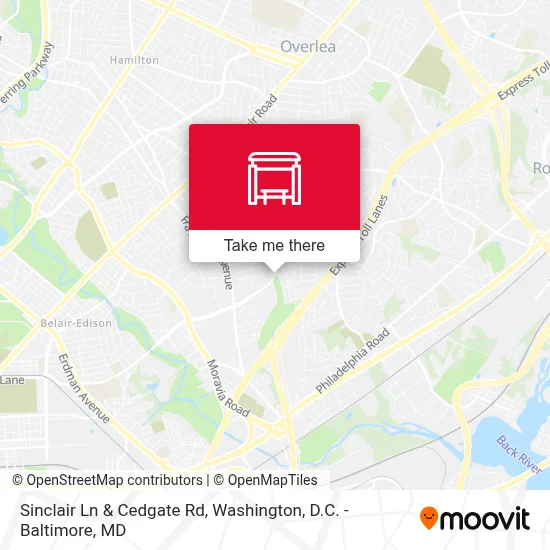 Sinclair Ln & Cedgate Rd map