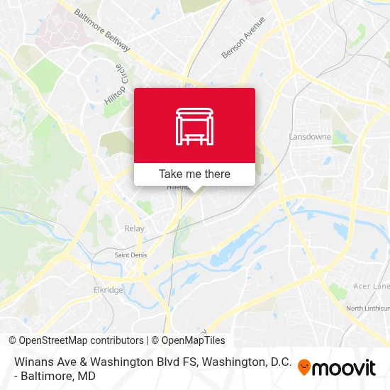 Winans Ave & Washington Blvd FS map