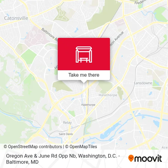 Oregon Ave & June Rd Opp Nb map