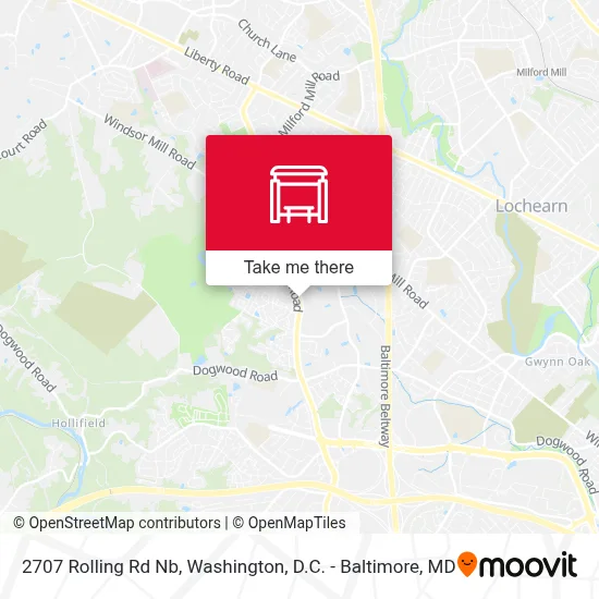 2707 Rolling Rd Nb map