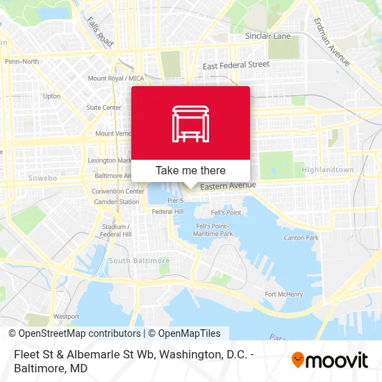 Fleet St & Albemarle St Wb map