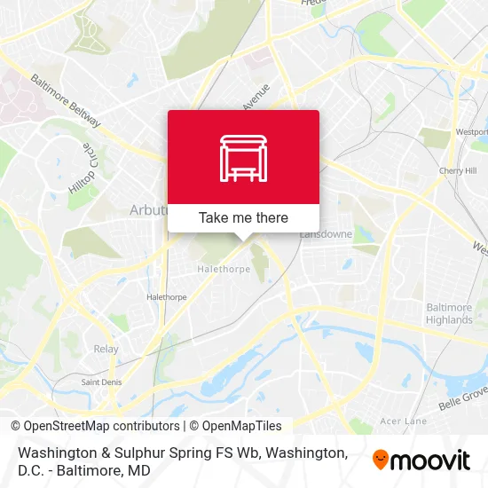 Washington & Sulphur Spring FS Wb map