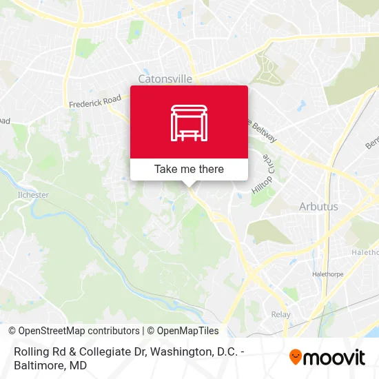 Rolling Rd & Collegiate Dr map
