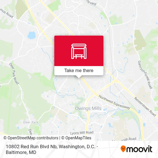 10802 Red Run Blvd Nb map