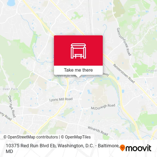 10375 Red Run Blvd Eb map