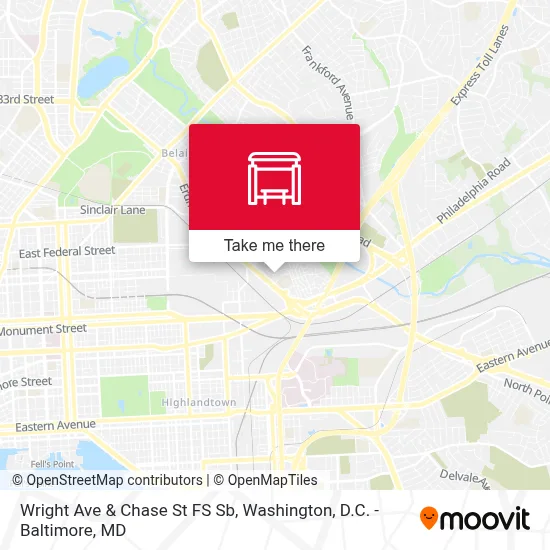 Wright Ave & Chase St FS Sb map