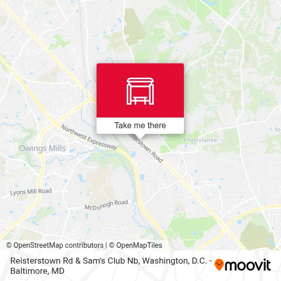 Reisterstown Rd & Sam's Club Nb map