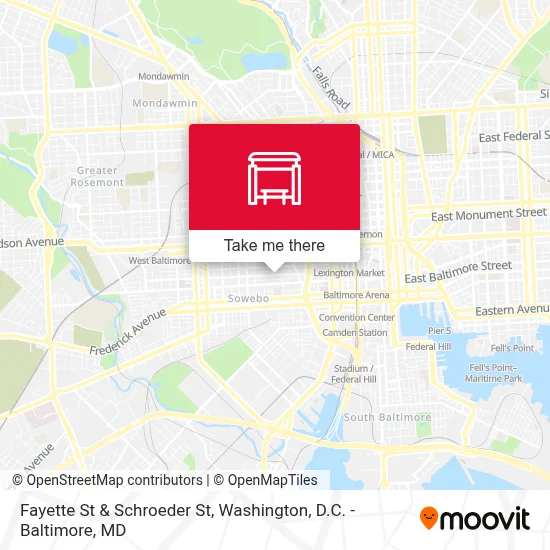 Fayette St & Schroeder St map