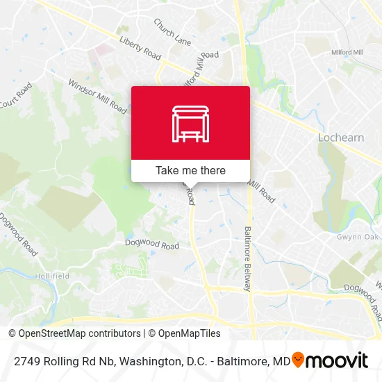 2749 Rolling Rd Nb map