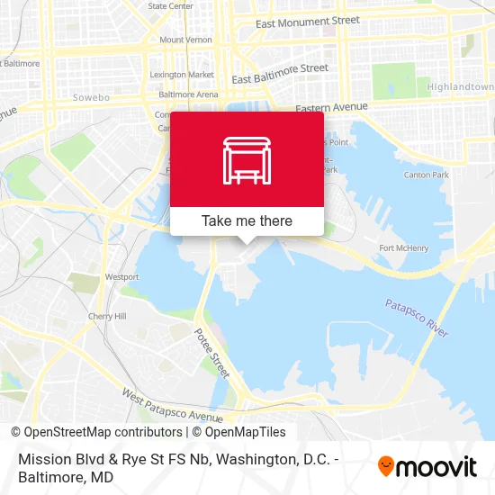 Mission Blvd & Rye St FS Nb map