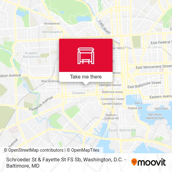 Schroeder St & Fayette St FS Sb map