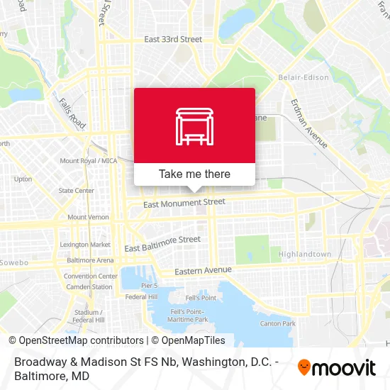Broadway & Madison St FS Nb map