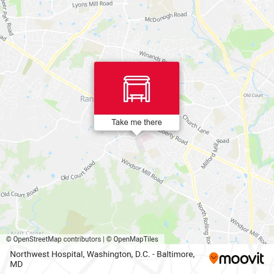 Northwest Hospital map