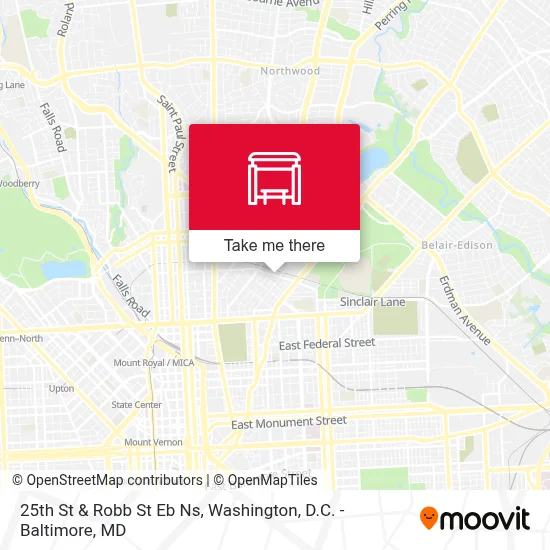 25th St & Robb St Eb Ns map