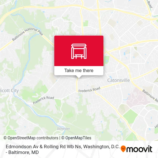 Edmondson Av & Rolling Rd Wb Ns map