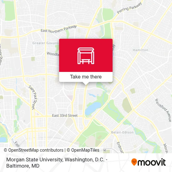 Morgan State University map