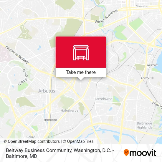 Beltway Business Community map